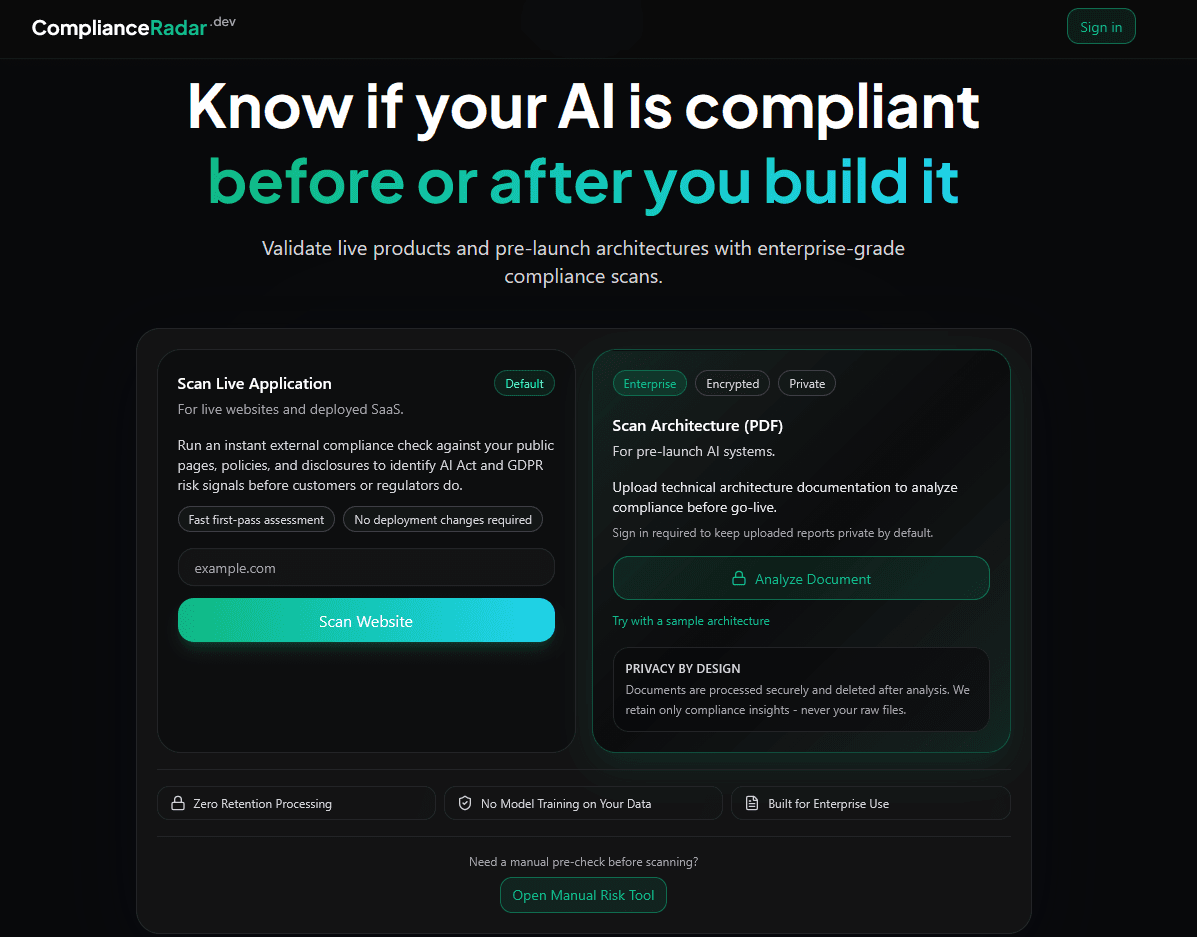 ComplianceRadar preview