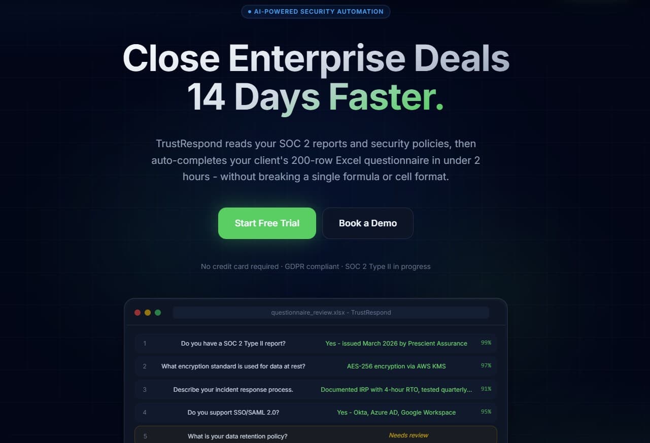 TrustRespond.ai preview
